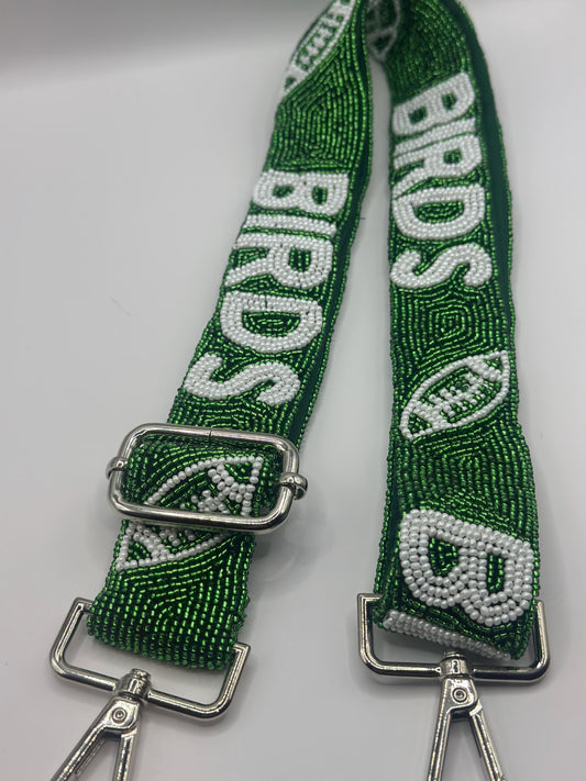 BIRDS Philadelphia Football Beaded Strap | Green & White