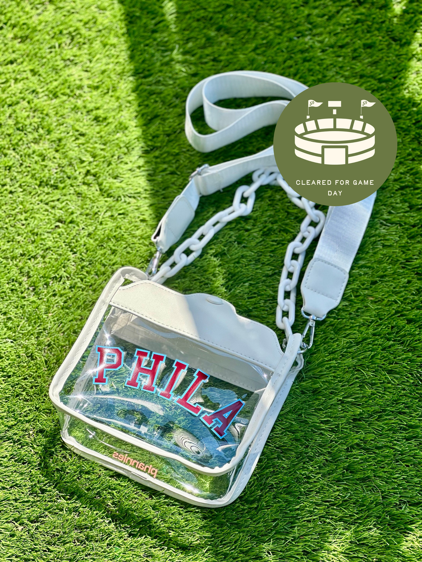 PHILA Clear Crossbody Bag | Stadium Approved