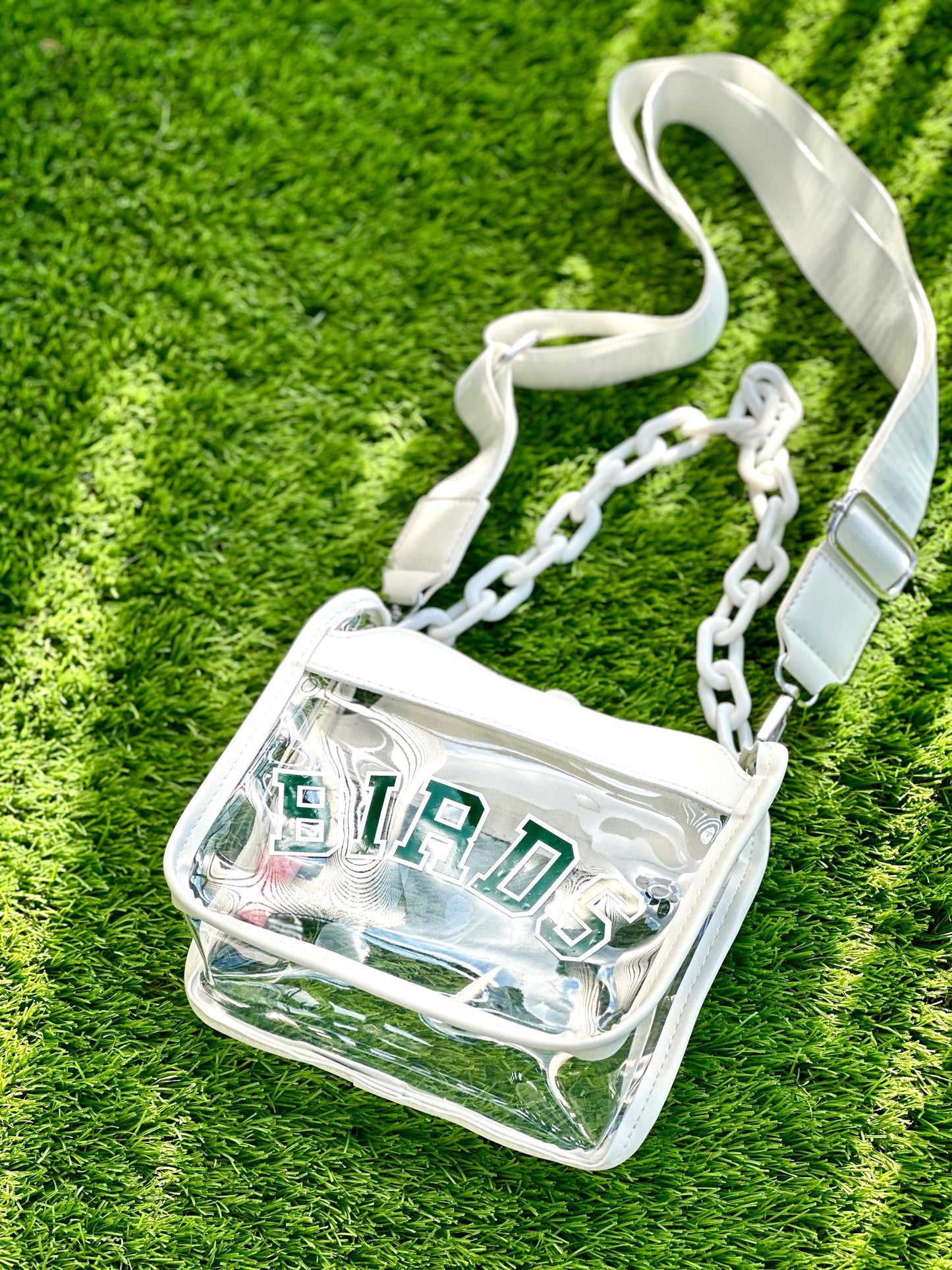 White Birds Stadium Approved Bag | Green & White
