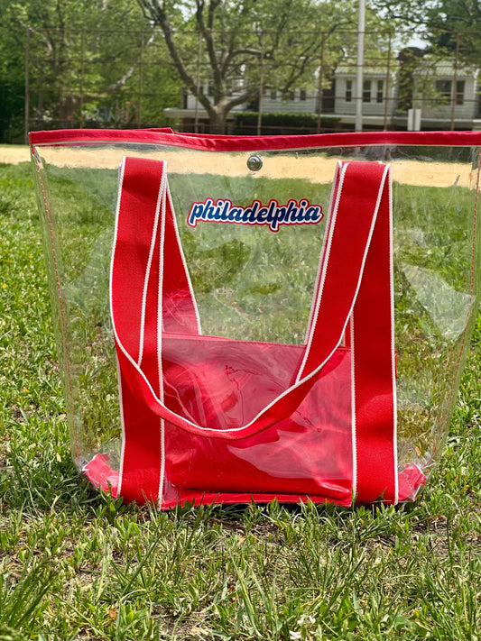 philadelphia Red Clear Carry-All Bag