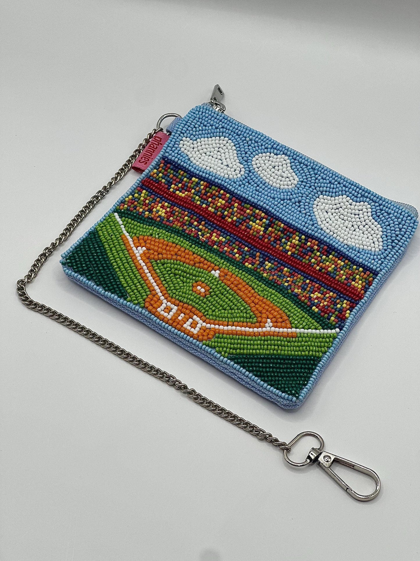 Baseball Stadium Beaded Coin Purse