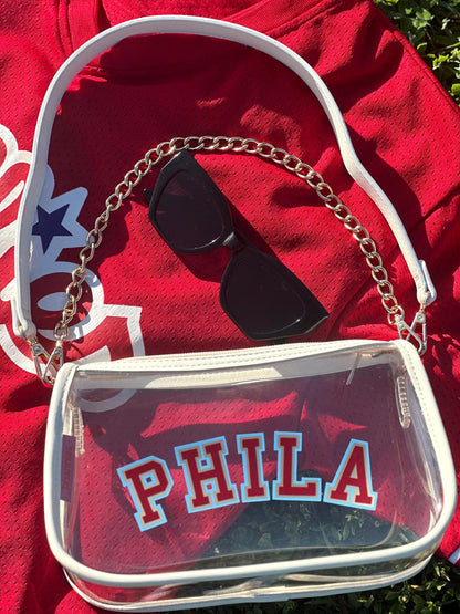 PHILA White Convertable Crossbody Purse