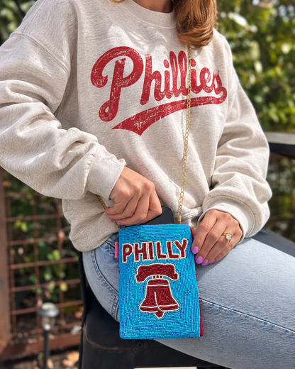 PHILLY Liberty Bell Beaded Cell Phone Crossbody
