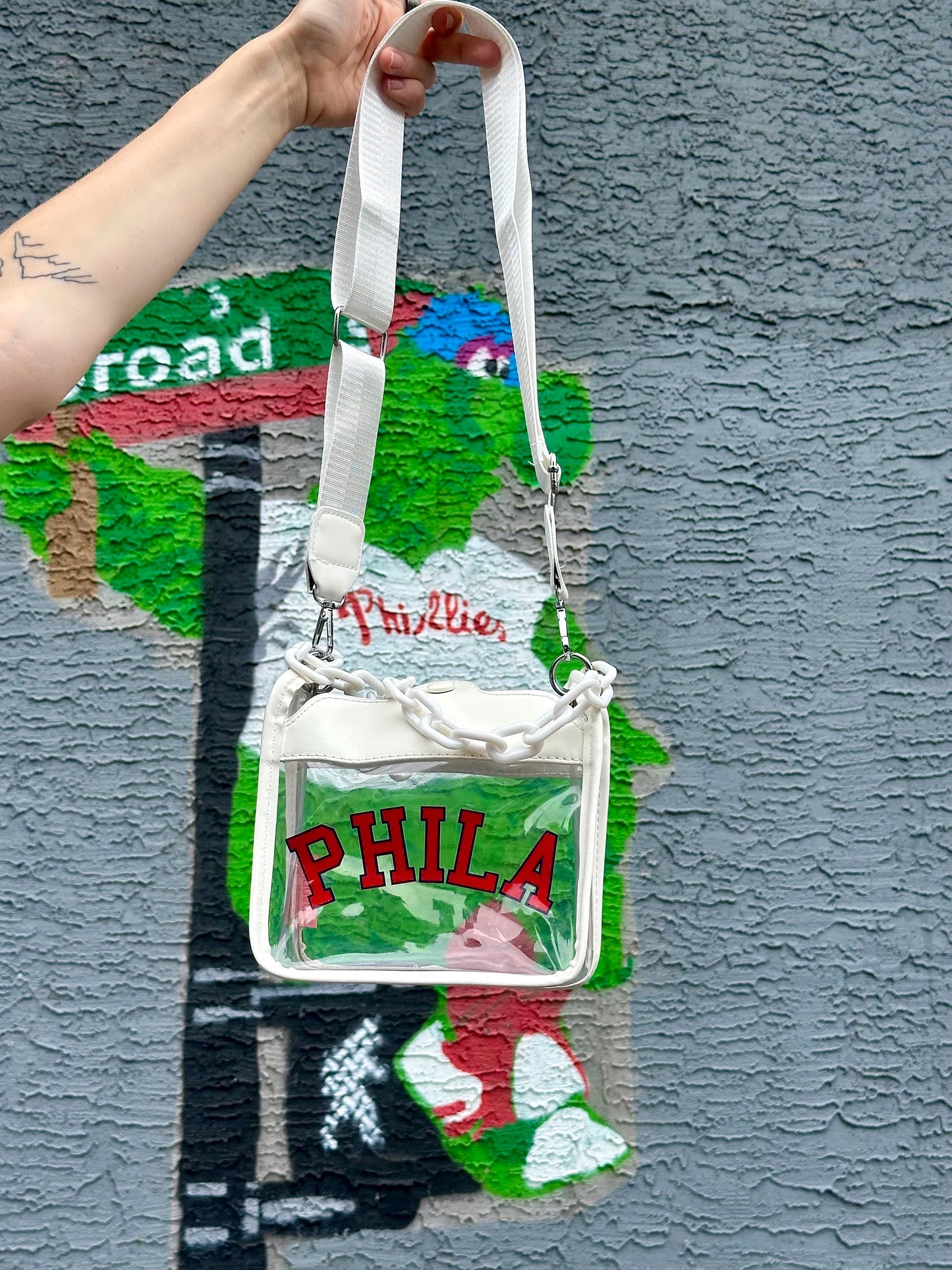 PHILA Clear Crossbody Bag | Stadium Approved