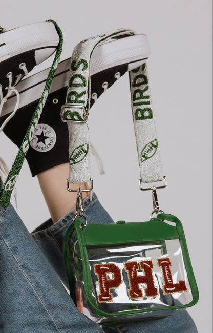 PHL Green Felt Letter Combo: Bag + Strap