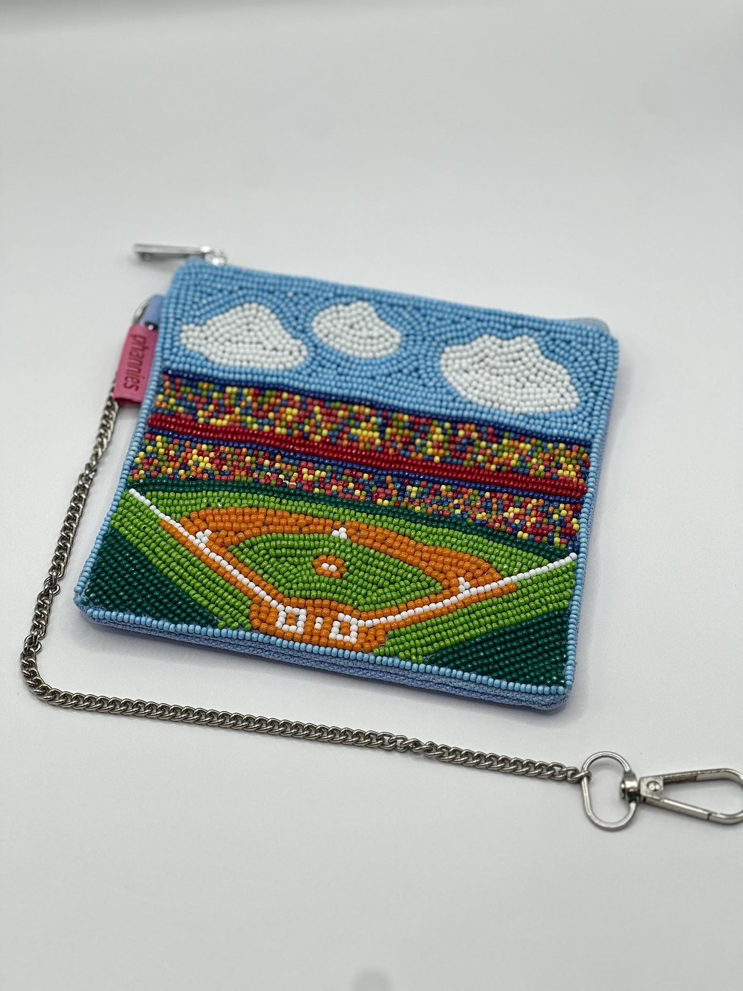Baseball Stadium Beaded Coin Purse
