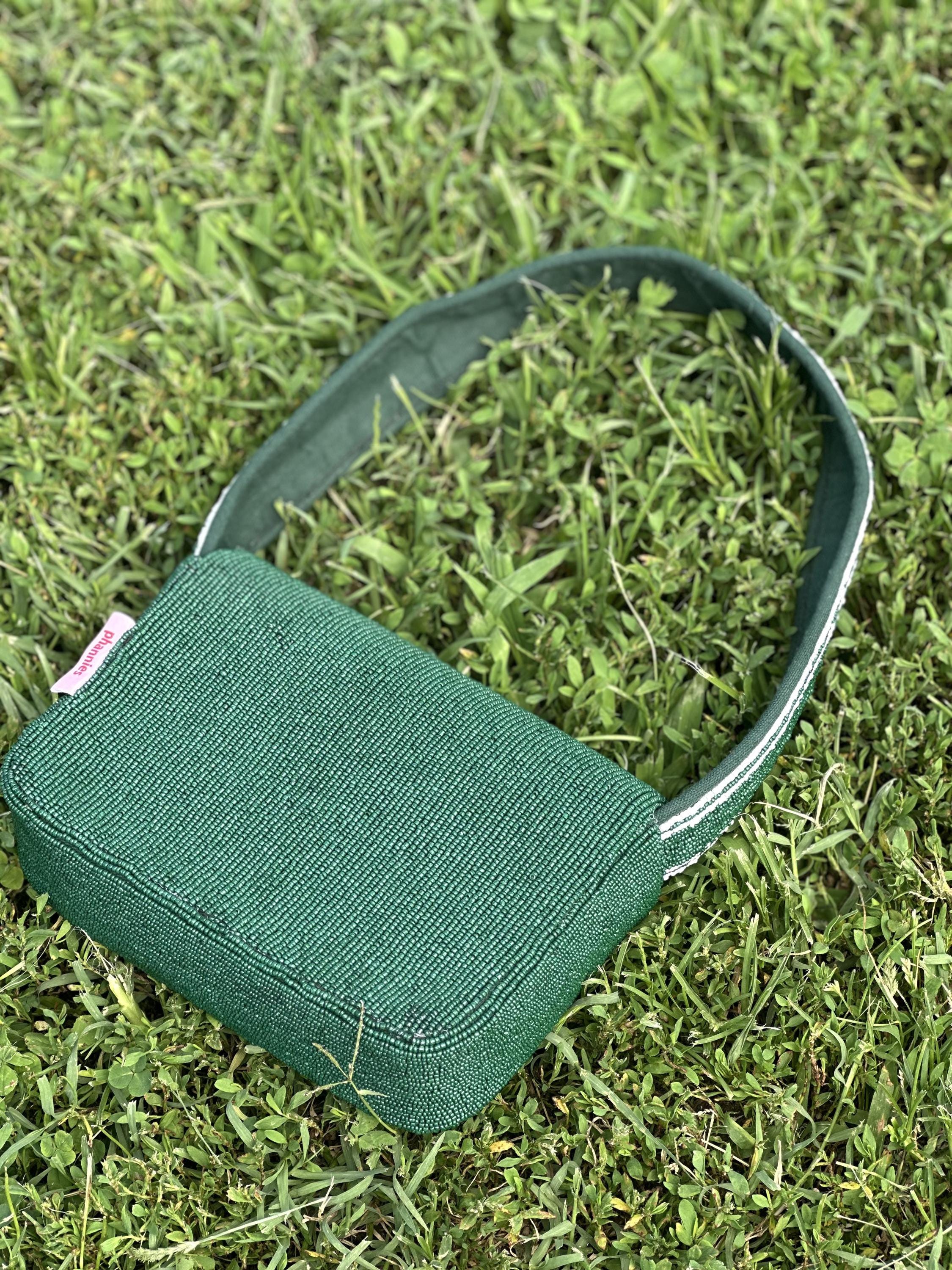 Philadelphia Football | Green 'BIRDS' Beaded Bag