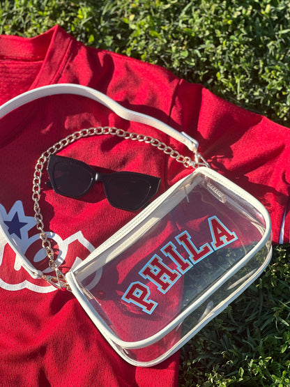 PHILA White Convertable Crossbody Purse