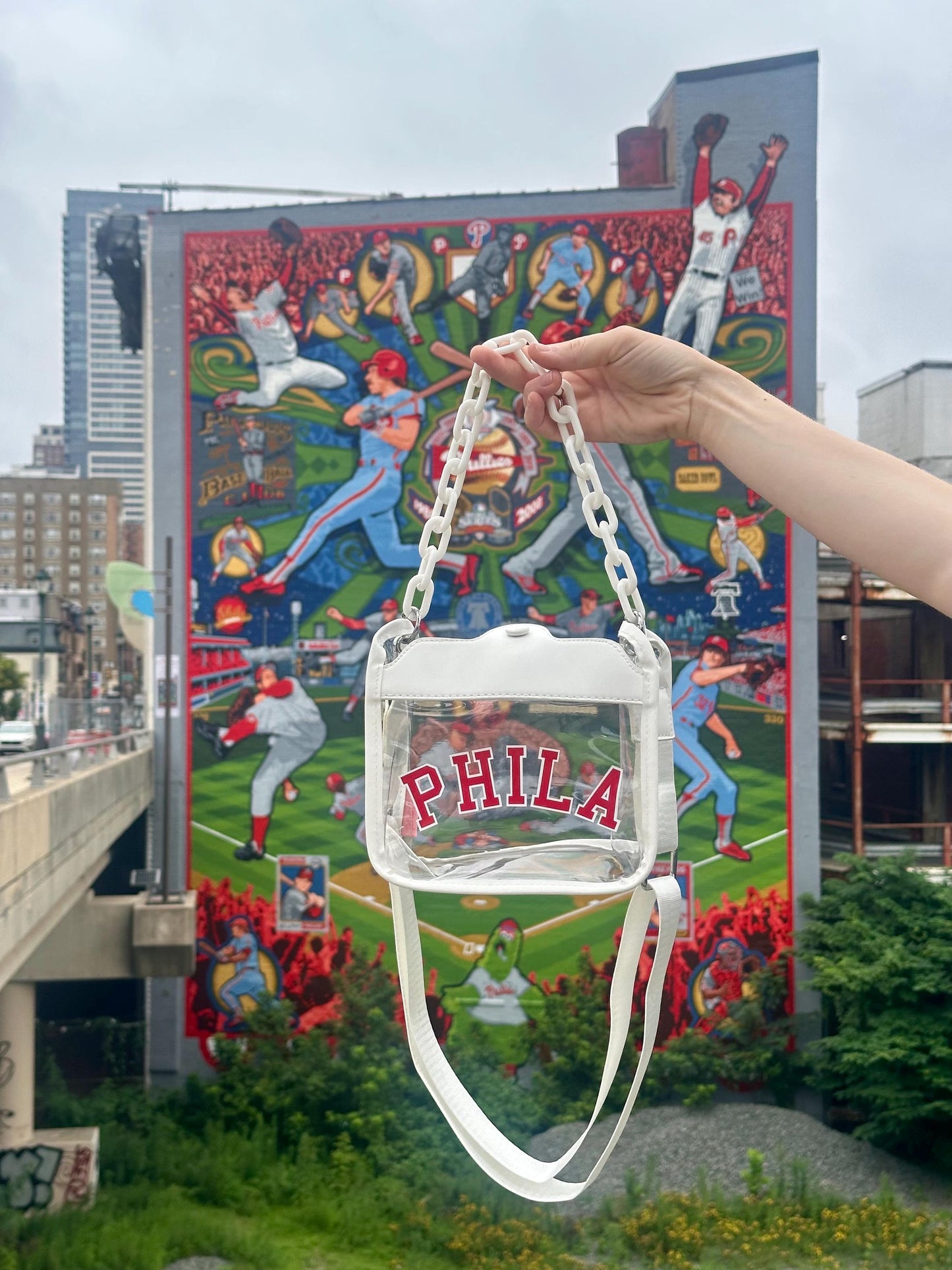 PHILA Clear Crossbody Bag | Stadium Approved
