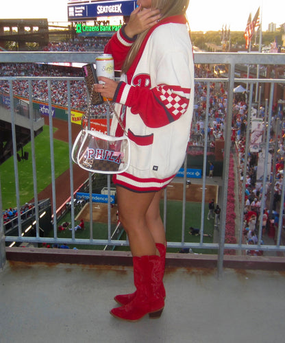 PHILA White Convertable Crossbody Purse