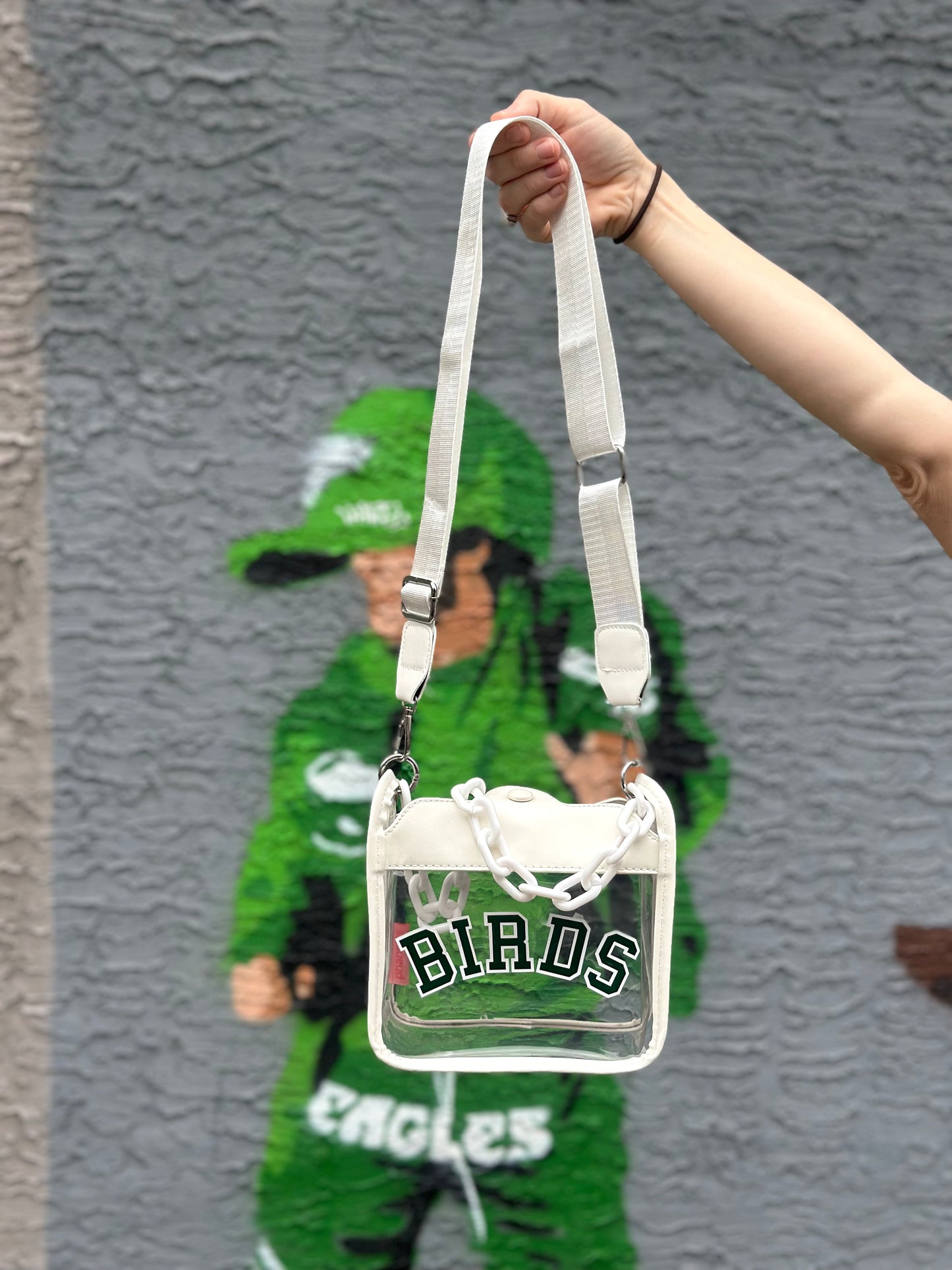 BIRDS Clear Crossbody Bag