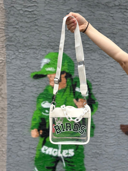 BIRDS Clear Crossbody Bag
