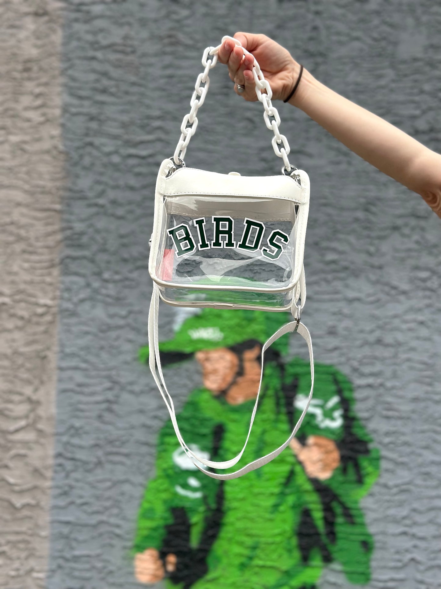 BIRDS Clear Crossbody Bag