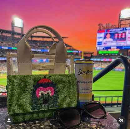 Philadelphia Mascot Beaded Clutch