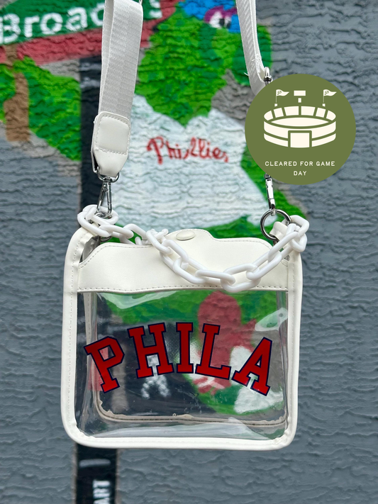 PHILA Clear Crossbody Bag | Stadium Approved