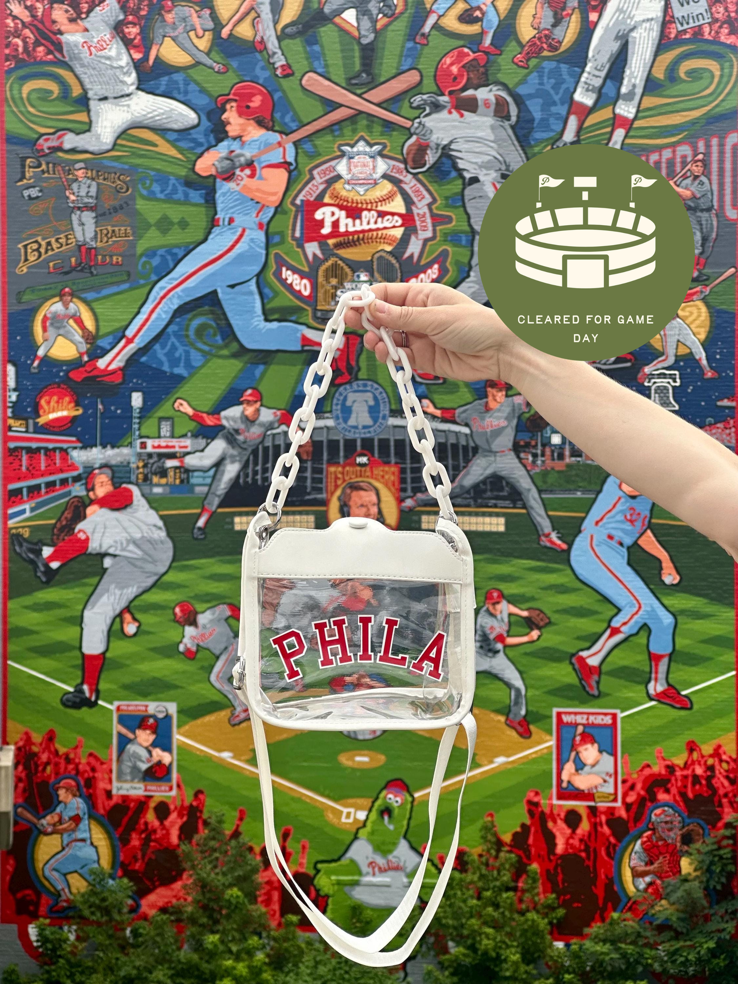 PHILA Clear Crossbody Bag | Stadium Approved
