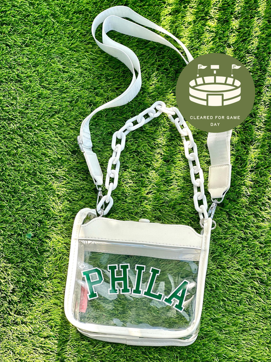 PHILA Clear Crossbody Bag | Stadium Approved