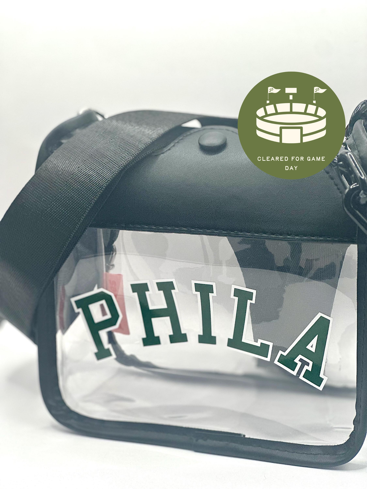 PHILA Clear Crossbody Bag | Stadium Approved