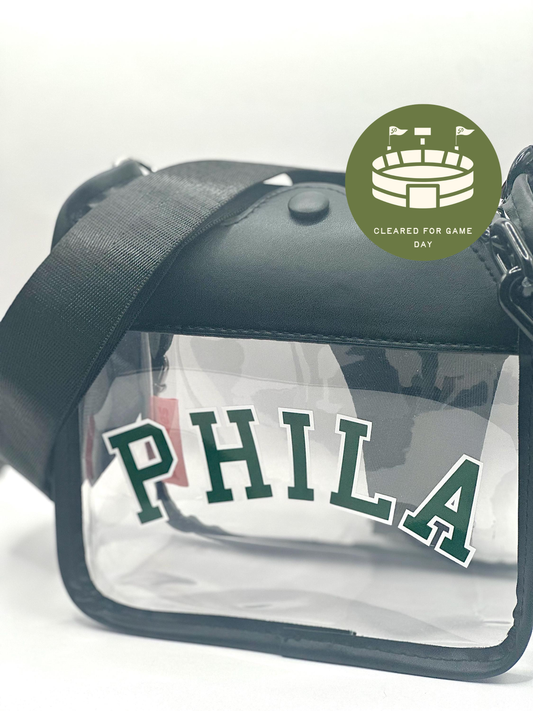 PHILA Clear Crossbody Bag | Stadium Approved