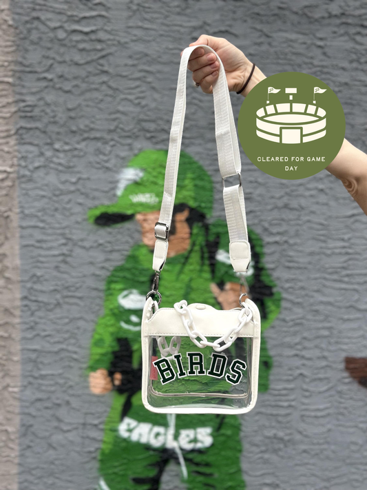 BIRDS Clear Crossbody Bag | Stadium Approved