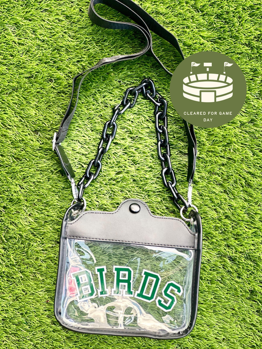 BIRDS Clear Crossbody Bag | Stadium Approved