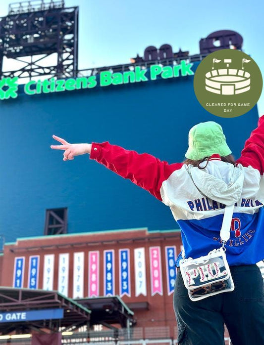 PHL Baseball Stitch Clear Crossbody Bag | Stadium Approved