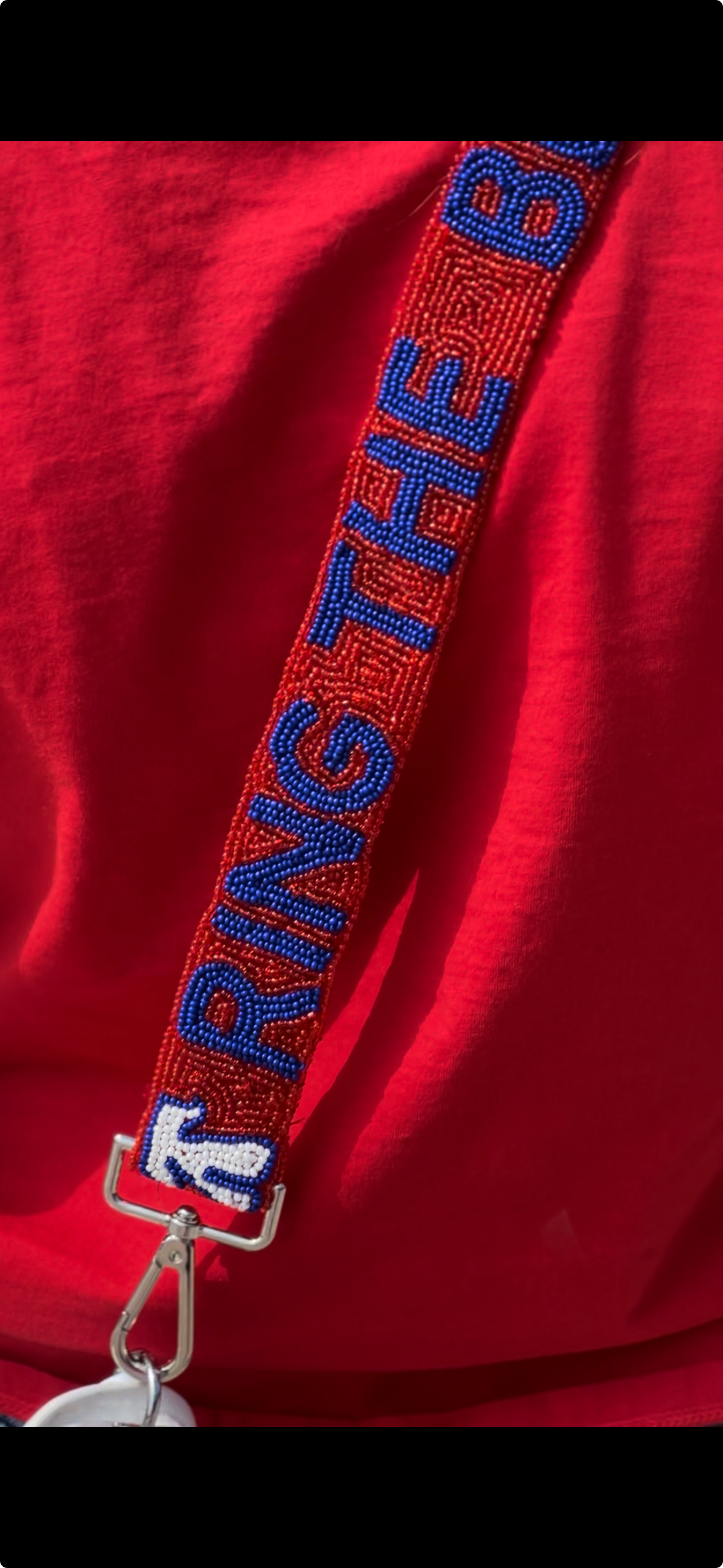 RING THE BELL Beaded Strap