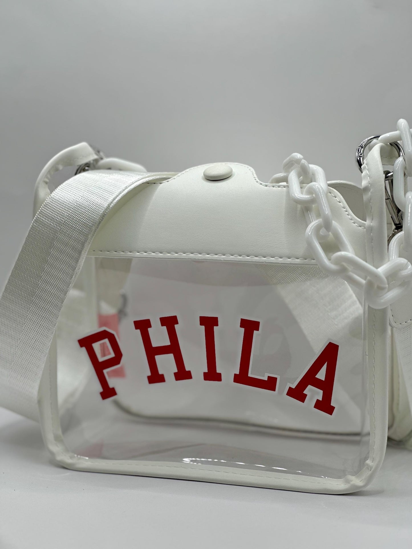 PHILA Clear Crossbody Bag | Stadium Approved