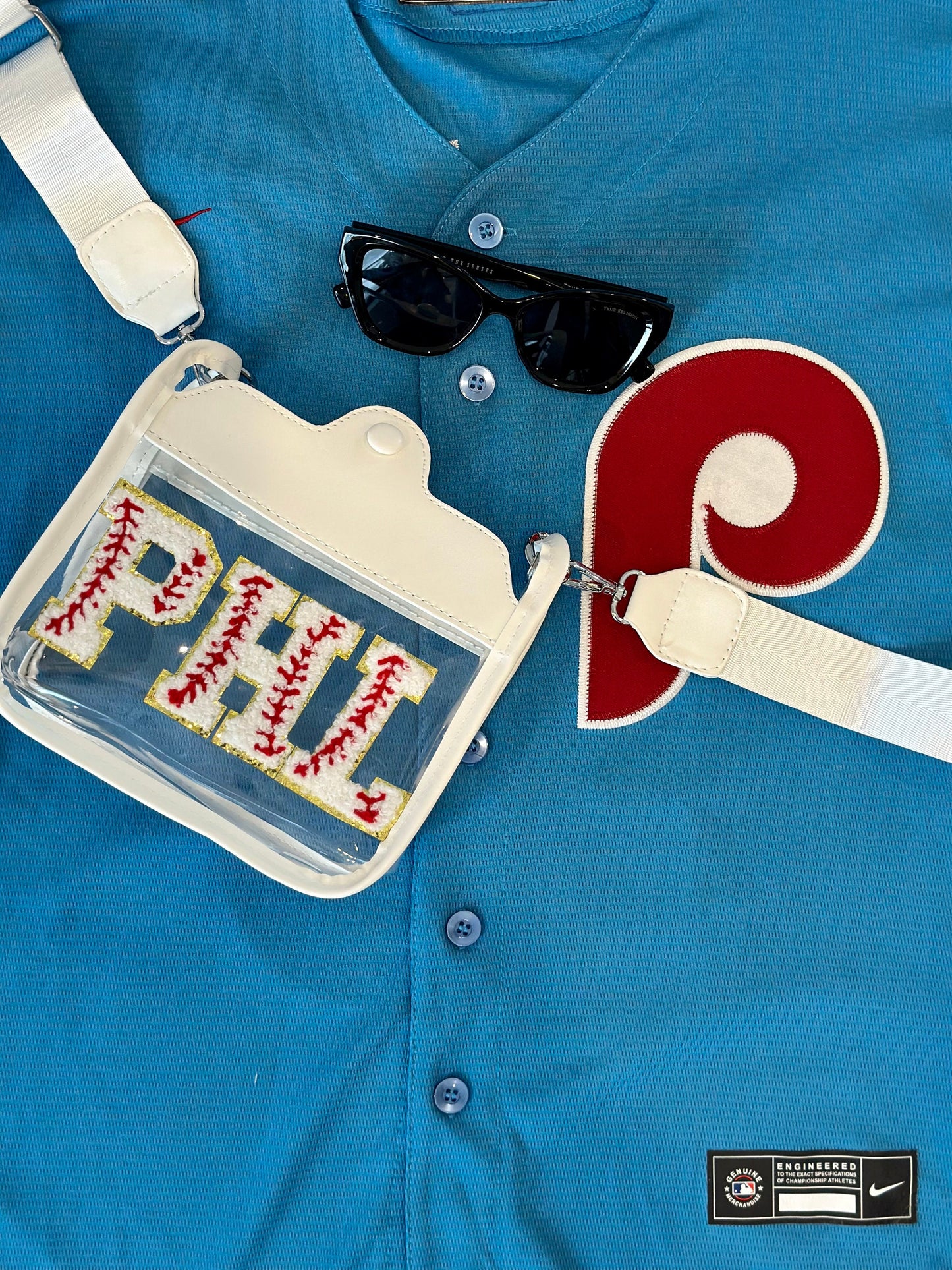 PHL Baseball Clear Crossbody Bag: Stadium Approved Game Day Purse