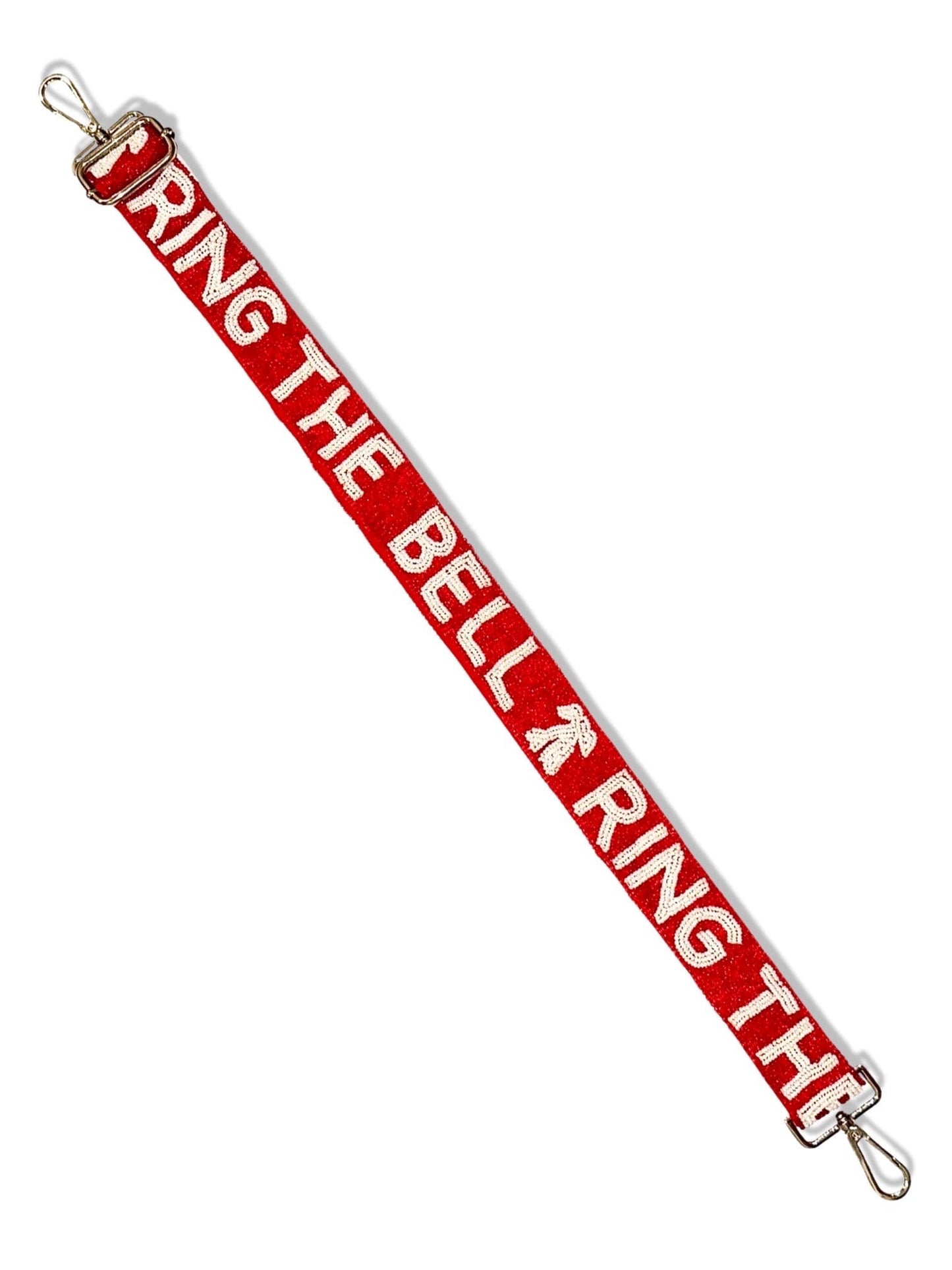 Ring the Bell Beaded Strap | Red & White