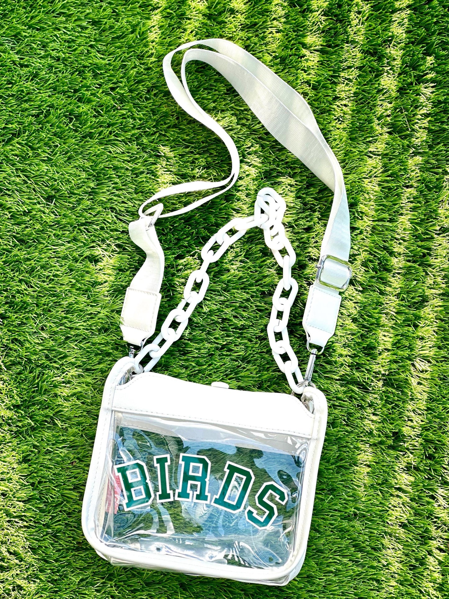 White Birds Stadium Approved Bag | Green & White