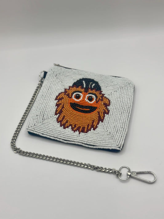 Philadelphia Mascot Beaded Coin Purse