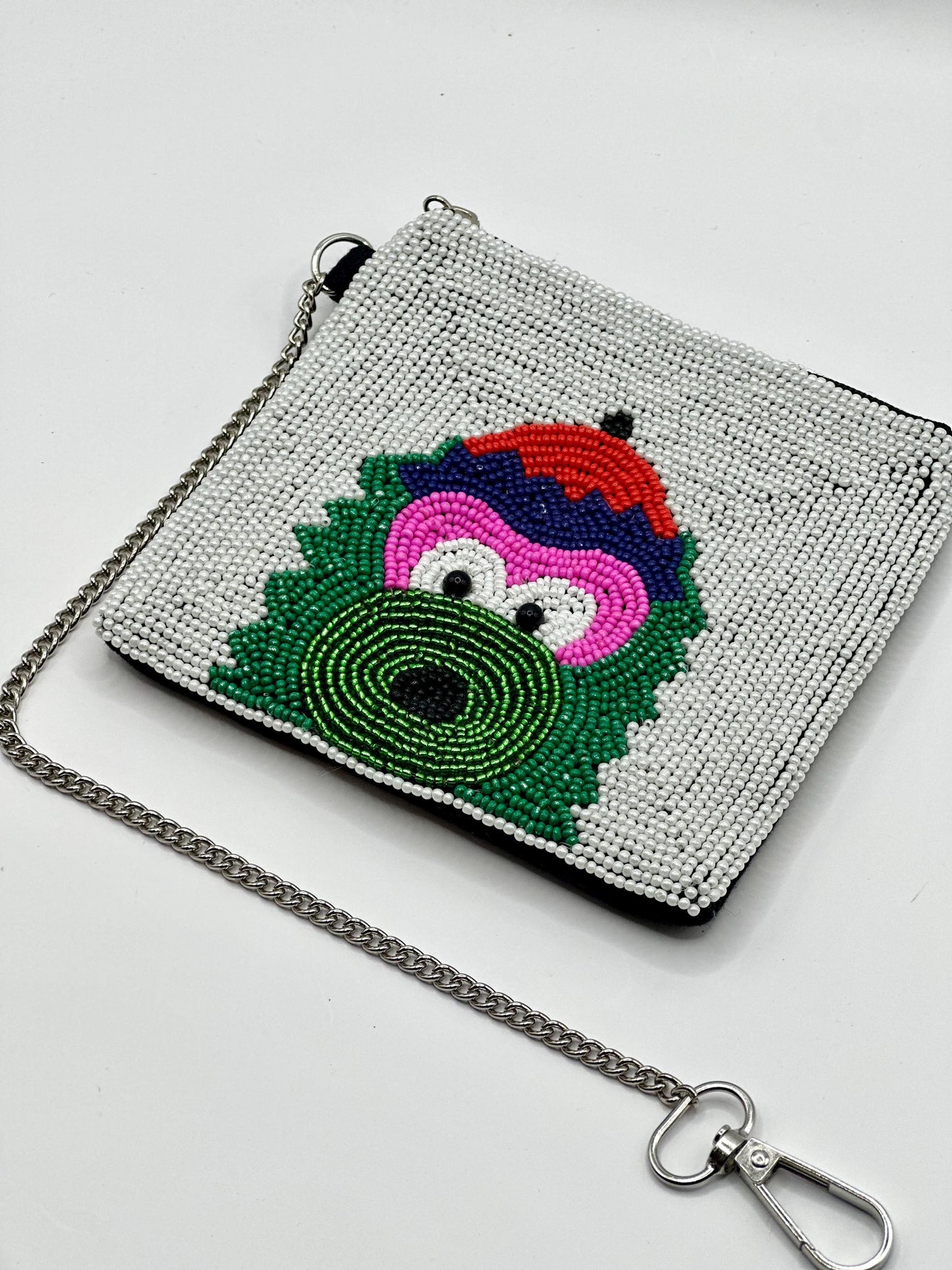 Philadelphia Mascot Beaded Coin Purse