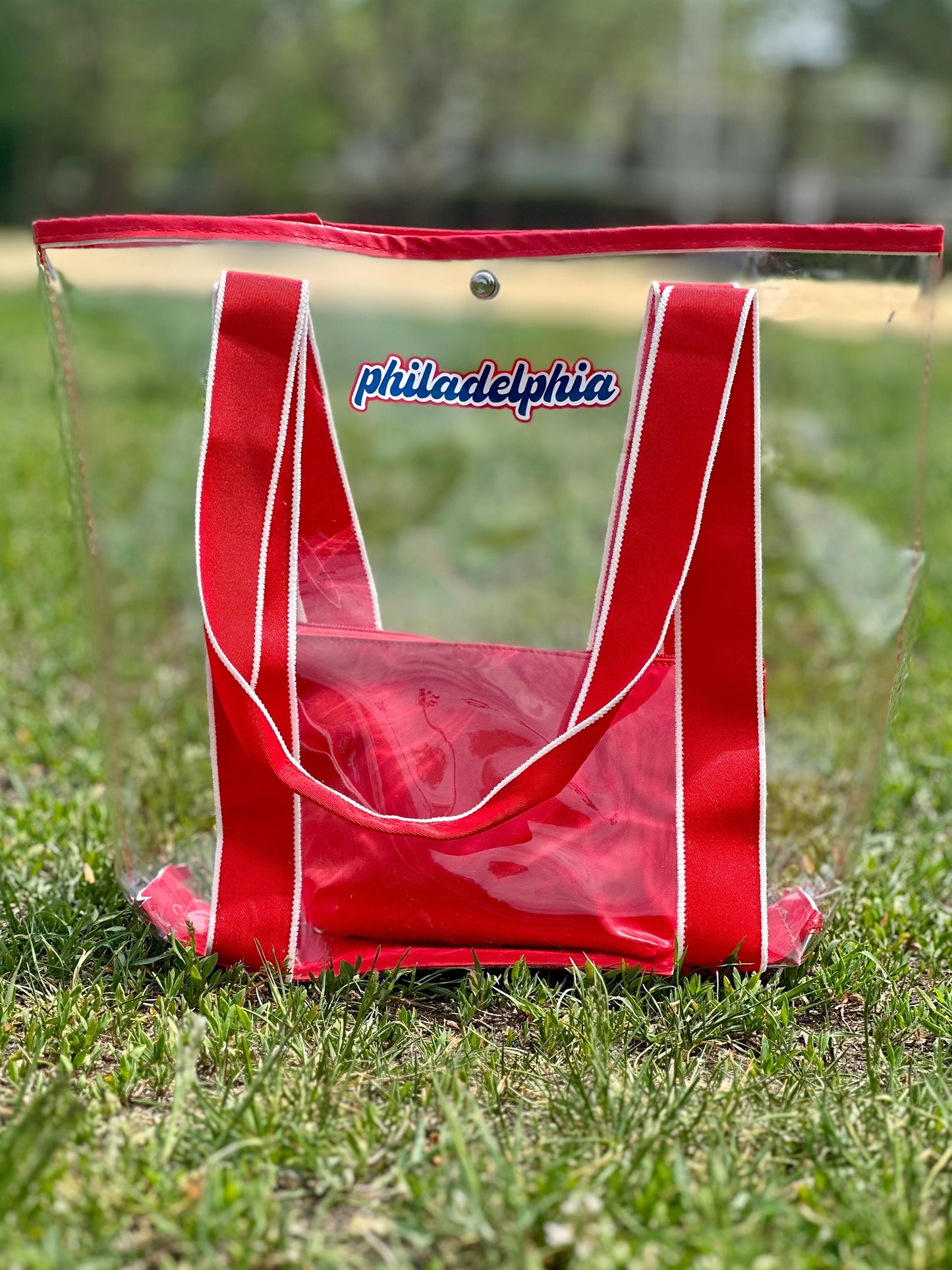 philadelphia Red Clear Carry-All Bag