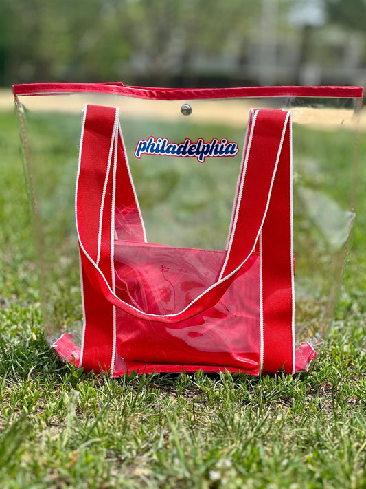 Philadelphia Clear Carry-All - Red | Red, White & Blue
