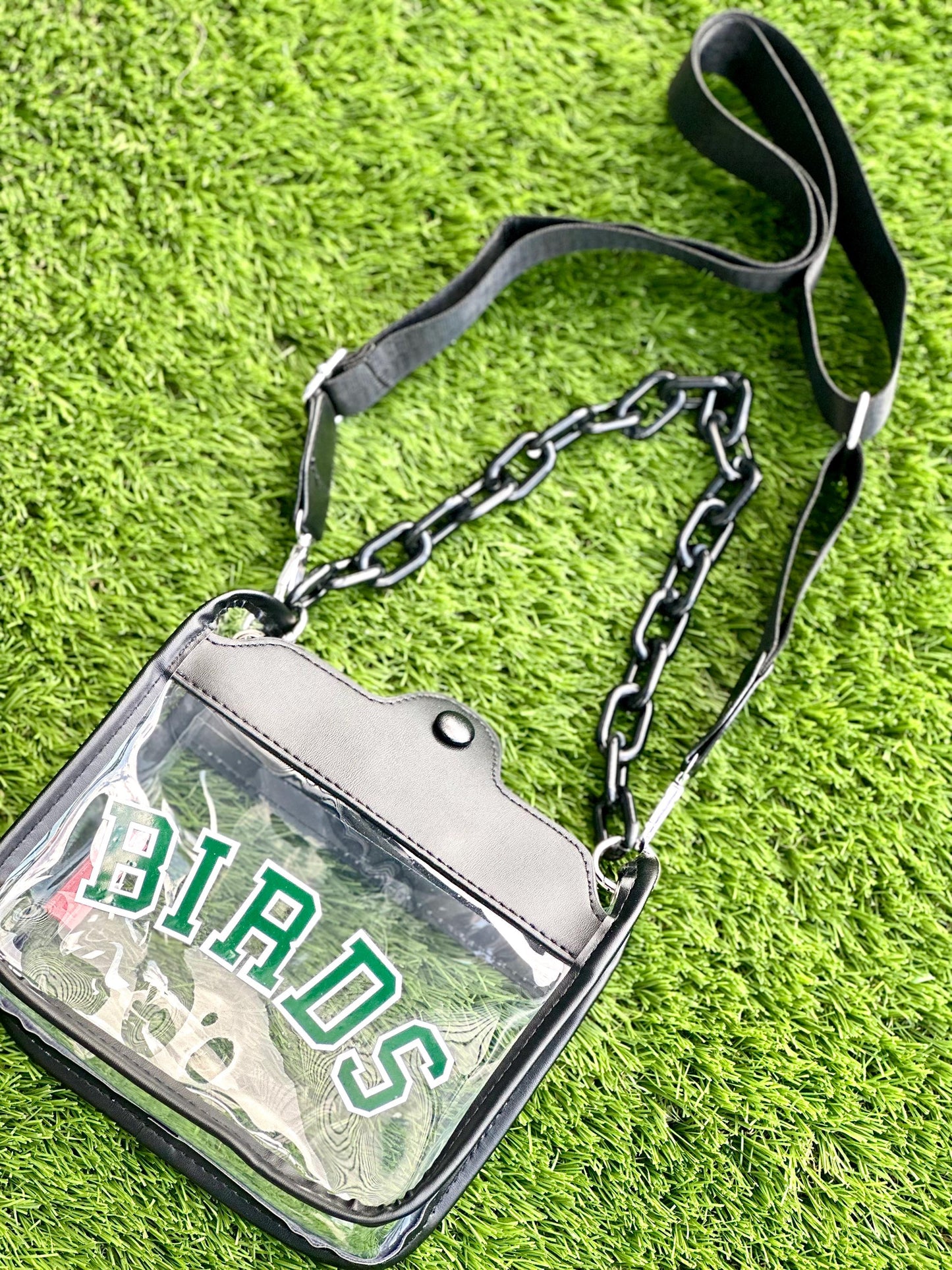 Black Eagles Clear Crossbody Bag detail