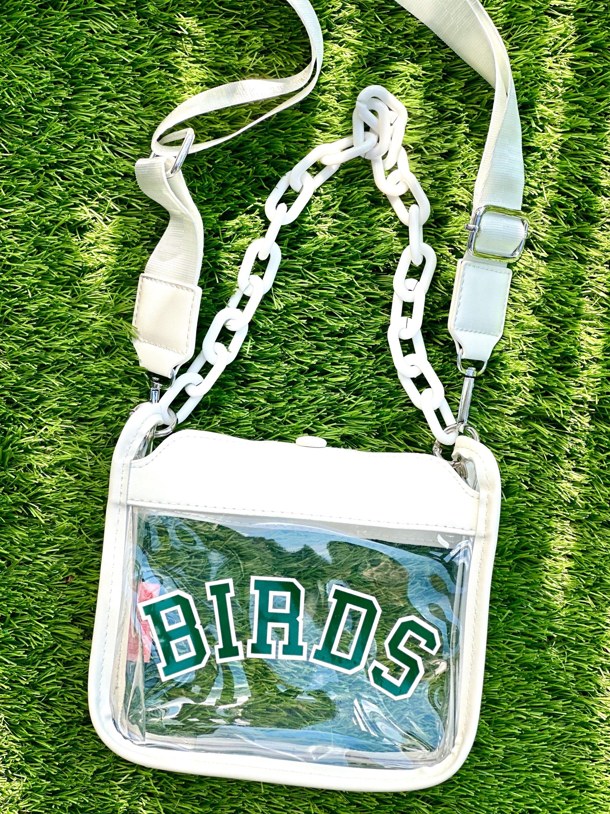 White Eagles Clear Crossbody Bag detail