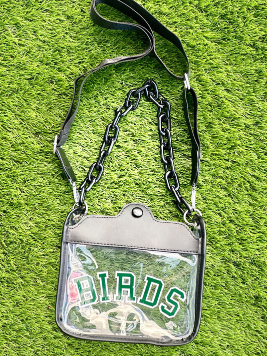 Black Birds Stadium Approved Bag | Black & Green