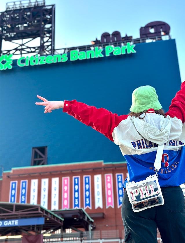 PHL Baseball Clear Crossbody Bag: Stadium Approved Game Day Purse