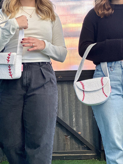 Baseball Beaded Shoulder Bag – Handmade Shoulder Bag | Game Day Fashion | NOT Stadium Approved
