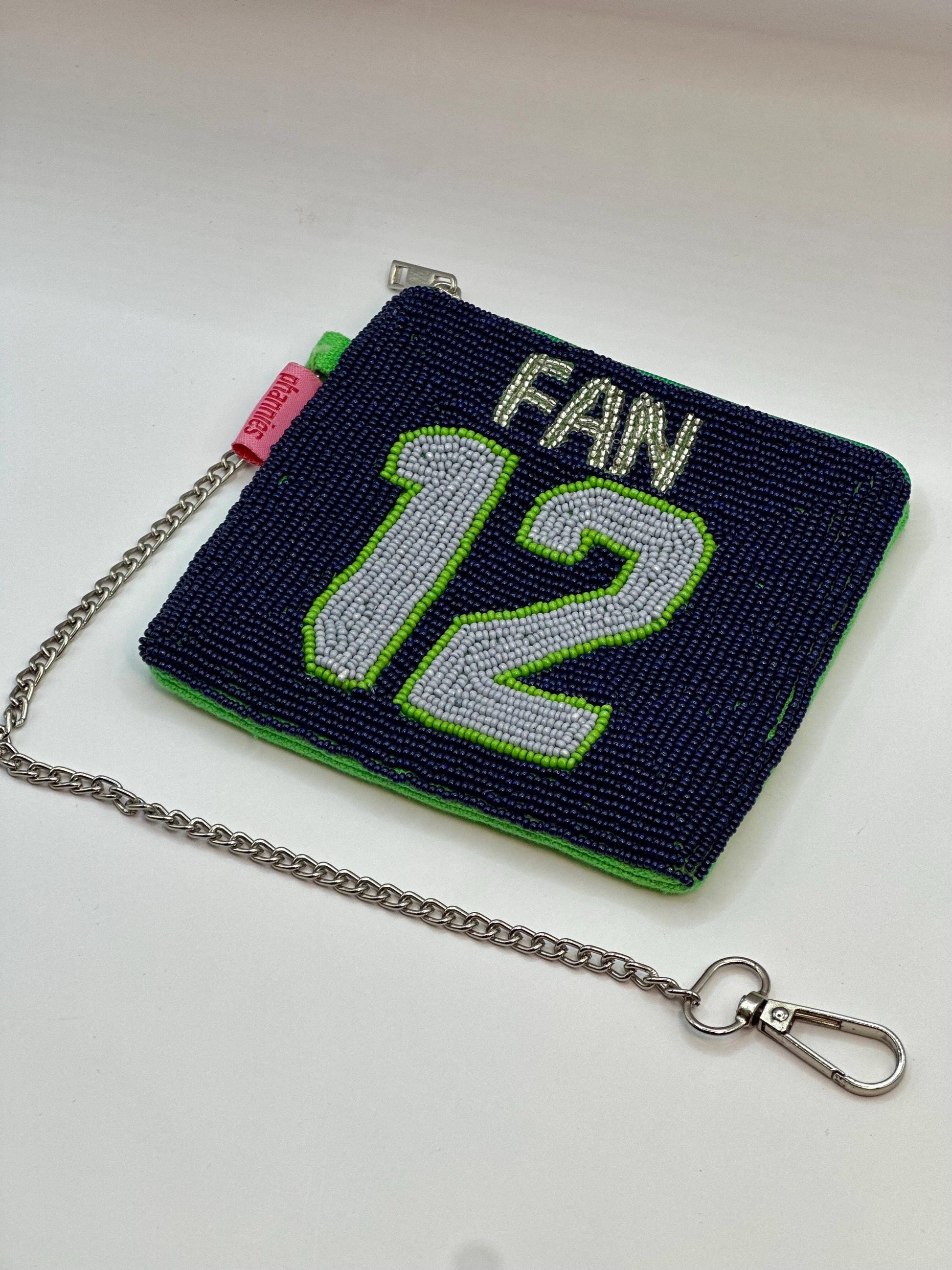 Beaded Seattle Football Coin Purse | 12 Fan Pouch