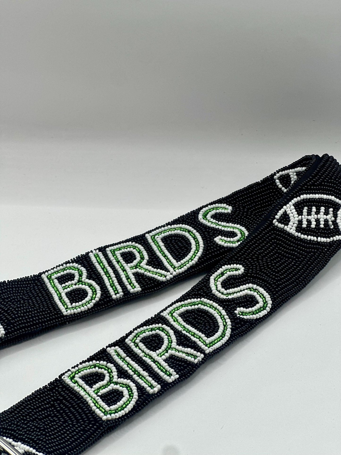 Philadelphia Football Black Beaded 'BIRDS' Strap