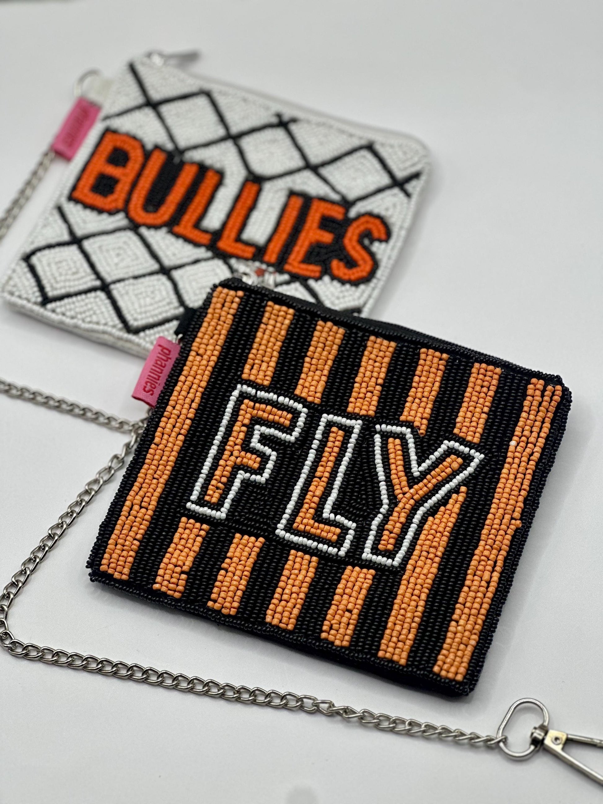 FLY Philadelphia Hockey Beaded Coin Purse | Stadium Approved | Handmade Game Day Bag | Quirky Philly Gift