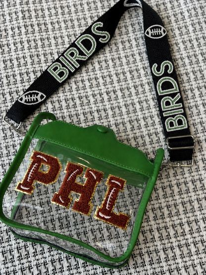 PHL Green Felt Letter Combo - Black & Green strap