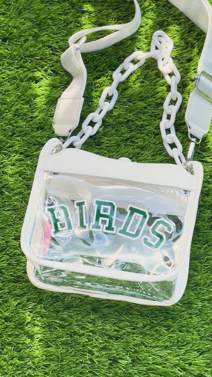 BIRDS Clear Crossbody Bag