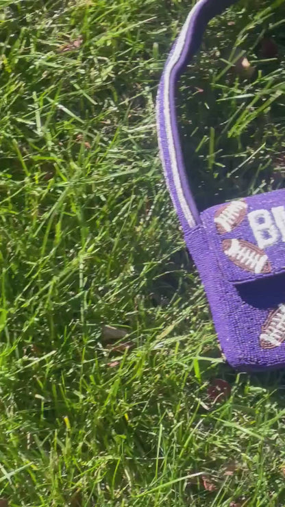 BMORE Football Beaded Shoulder Bag