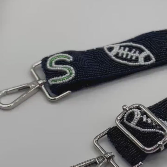 Philadelphia Football Black Beaded 'BIRDS' Strap