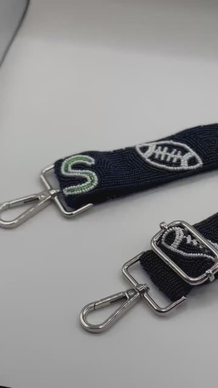 Philadelphia Football Black Beaded 'BIRDS' Strap